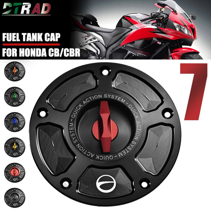 Quick Release Gas Cap for Honda Motorcycles | Durable CNC Aluminum (Multi Year/Make/Model)